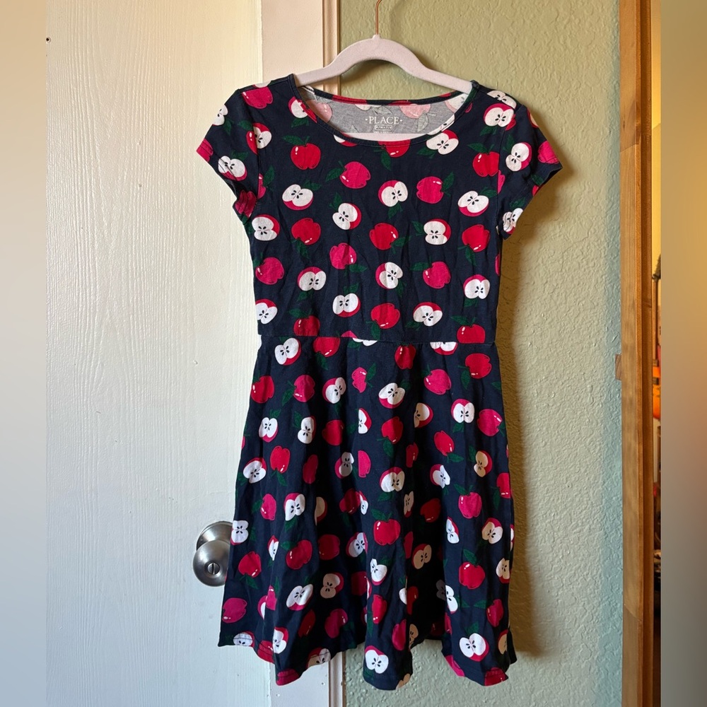 Honeycrisp Dress • Cotton Apple Print Dress